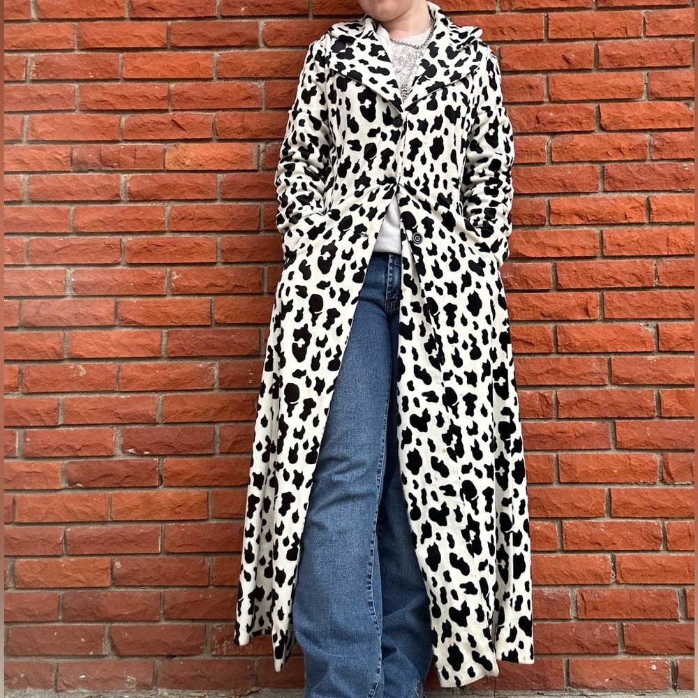Y2K leopard print overcoat - Picture 4 of 11